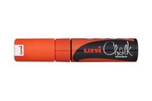 UNI PWE-8K Chalk Marker Křídový popisovač 8 mm - fluo-oranžový