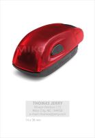 COLOP Stamp Mouse 20 - barva ruby - otisk 14 x 38 mm - polštářek černý