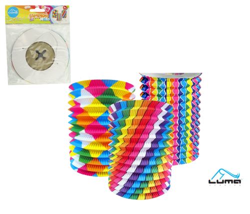 Lampión válec roztahovací 15 cm - mix barevný