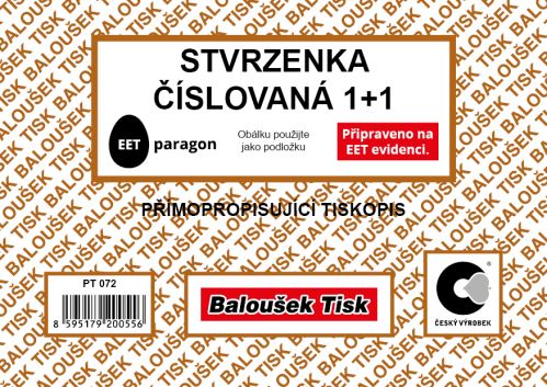 Stvrzenka A6 čísl. - EET