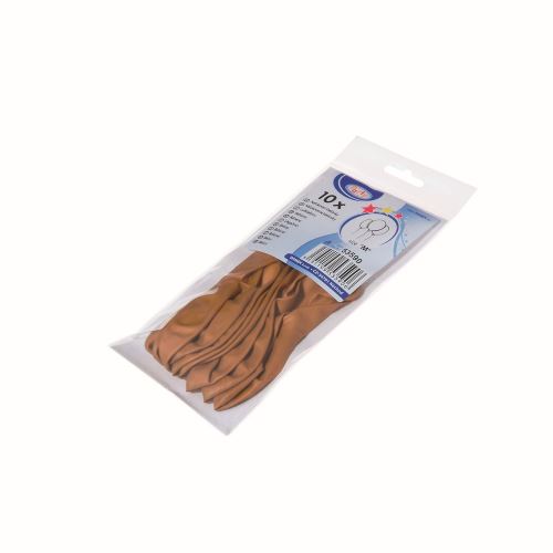 WIMEX Nafukovací balónky 250 mm "M" - zlaté (10 ks)