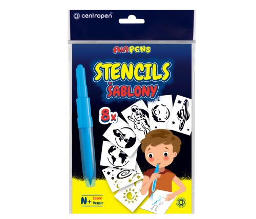 CENTROPEN 9996 Šablony na foukací fixy set N+