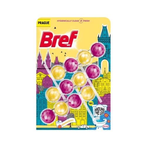 BREF Power Aktiv WC blok 3x50 g - Prague