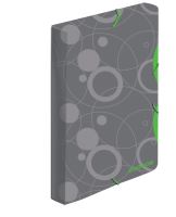 KARTON P+P Krabice na spisy A4 s gumou DUO COLORI - šedá/zelená