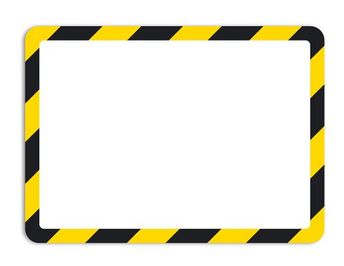 TARIFOLD Magneto - bezpečnostní magnetický rámeček A4 [2 ks] - žluto-černý