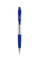 SPOKO Kuličkové pero průhledné 0,5 mm, modrá náplň - modré