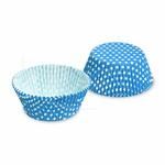 WIMEX Cukrářský košíček (PAP) puntíky modré 50 x 30 mm [40 ks]