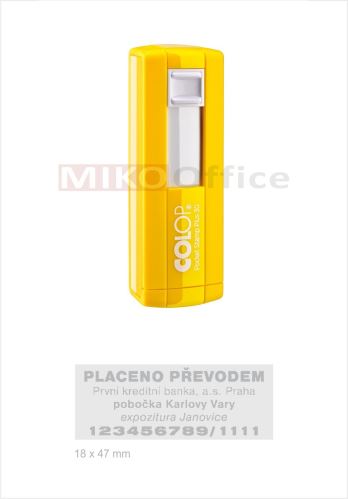 COLOP Pocket Stamp Plus 30 - otisk 18 x 47 mm - varianty