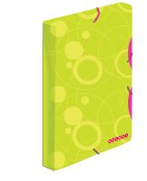 KARTON P+P Krabice na spisy A4 s gumou DUO COLORI - zeleno/růžová