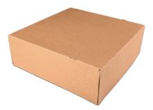HIT OFFICE Dortová krabice 20 x 20 x 10 cm KRAFT - hnědá (1)
