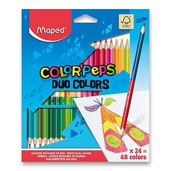 PASTELKY MAPED COLOR'PEPS DUO - OBOUSTRANNÉ PASTELKY, 48 BAREV