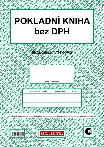 Pokladní kniha bez DPH A4