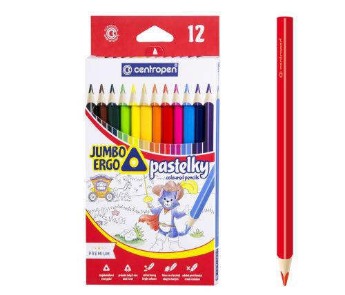 Pastelky CENTROPEN 9522 Jumbo Ergo 12 barev