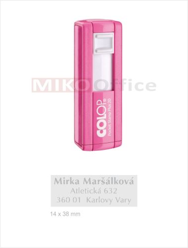 COLOP Pocket Stamp Plus 20 - otisk 14 x 38 mm - varianty