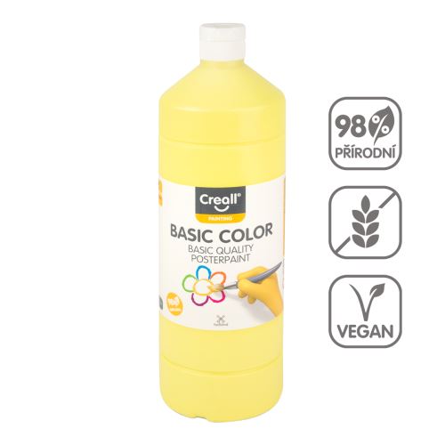 CREALL Temperová barva, 500 ml - světle žlutá
