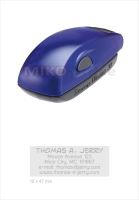 COLOP Stamp Mouse 30 - barva indigo - otisk 18 x 47 mm - polštářek černý