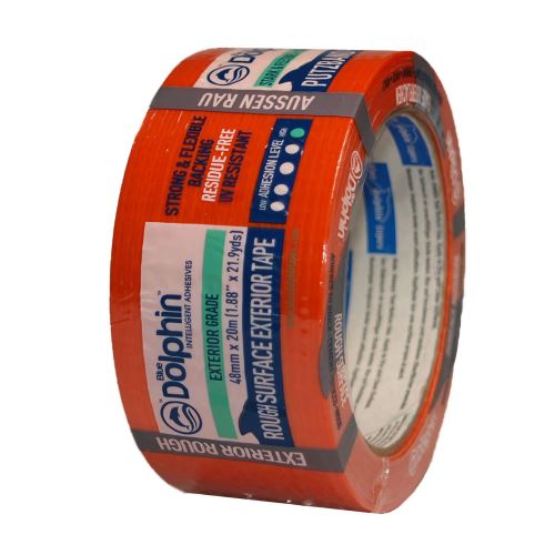DOLPHIN Maskovací páska na hrubé povrchy 48 mm x 20 m - oranžová