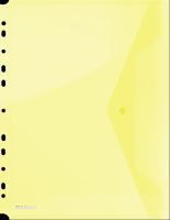 DONAU Obálka s drukem PP, A4, euroděrování - průhledná žlutá