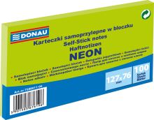 DONAU Samolepicí bloček, 127 x 76 mm, 100 listů - neonová - varianty
