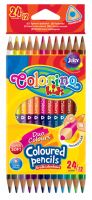 COLORINO Pastelky trojhranné oboustranné - sada 24 barev [12 ks]