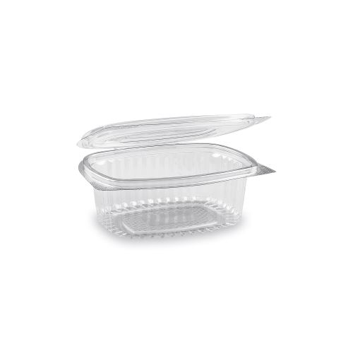WIMEX Miska oválná průhledná s víčkem 375 ml (PET) - [50ks]