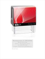 COLOP Printer 30 - černé - kompletní razítko - polštářek červený