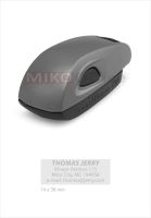 COLOP Stamp Mouse 20 - barva šedá - otisk 14 x 38 mm - polštářek černý