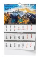 Nástěnný kalendář - Tříměsíční - A3 - Obrázkový