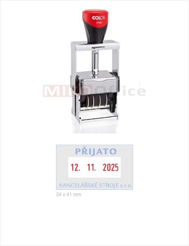 COLOP Printer 3160 - datumové s textem - otisk 24 x 41 mm - bez polštářku