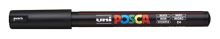 UNI PC-1MR POSCA Akrylový popisovač 0,7 mm ultra tenký - černý [24]