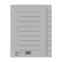 Rozdružovač (rozlišovač) jednolistový odstřihávací A4, karton - šedý (10 ks)