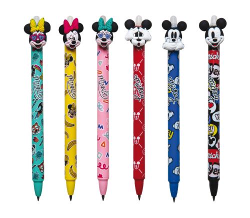 COLORINO Gumovatelné pero MICKEY MOUSE 0,5 mm -  modrá náplň - mix barev (1)