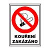 Kouření zakázáno - 12 x 16 cm (restaurace) - samolepící