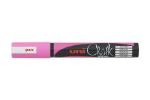 UNI PWE-5M Chalk Marker Křídový popisovač 1,8-2,5 mm - fluo-růžový