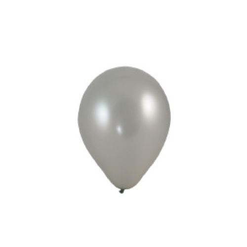 WIMEX Nafukovací balónky 250 mm "M" - stříbrné (100 ks)