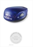 COLOP Stamp Mouse R 30 - barva indigo - otisk pr. 30 mm - polštářek černý