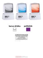 COLOP EOS 10 - bílé - kompletní razítko - otisk fialový