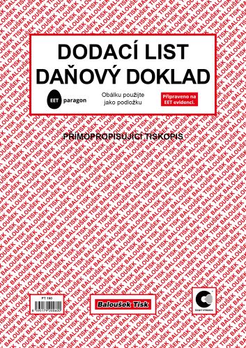 Dodací list - daňový doklad A4 - EET