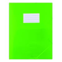 DONAU Spisové desky s gumičkou a štítkem A4, PP - zelené