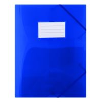 DONAU Spisové desky s gumičkou a štítkem A4, PP - modré