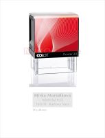 COLOP Printer 20 - černé - kompletní razítko - polštářek červený