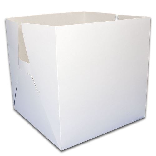 HIT OFFICE Dortová krabice patrová - dno (bez víka) 29,6 x 29,6 x 30 cm - bílo/šedá