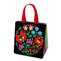 NITEOLA Nákupní taška (34x34+22 cm) PP ETNO - černá etno