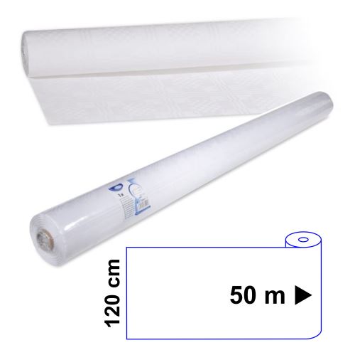 WIMEX Ubrus papírový 1,20 x 50 m - bílý (2)