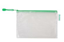 TARIFOLD Obálka se zipem síťovaná A6, PVC - zelená