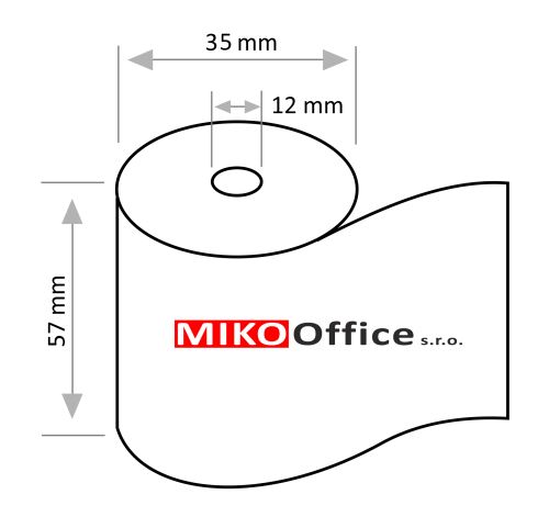 Kotoučky pokladní Termo 57/30/12mm