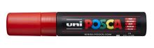 UNI PC-17K POSCA Akrylový popisovač 15 mm široký rovný - červený [15]