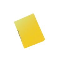 KARTON P+P Pořadač A5/20 PP 2 kroužkový, hřbet 25 mm, průhledný - žlutý