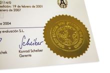 COLOP Nalepovací reliéfní etiketa, stříbrná (250 ks v 1 roli) průměr 55 mm (2)