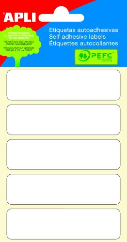 APLI Samolepicí etikety 20 x 75 mm, 6 listů [30 ks]